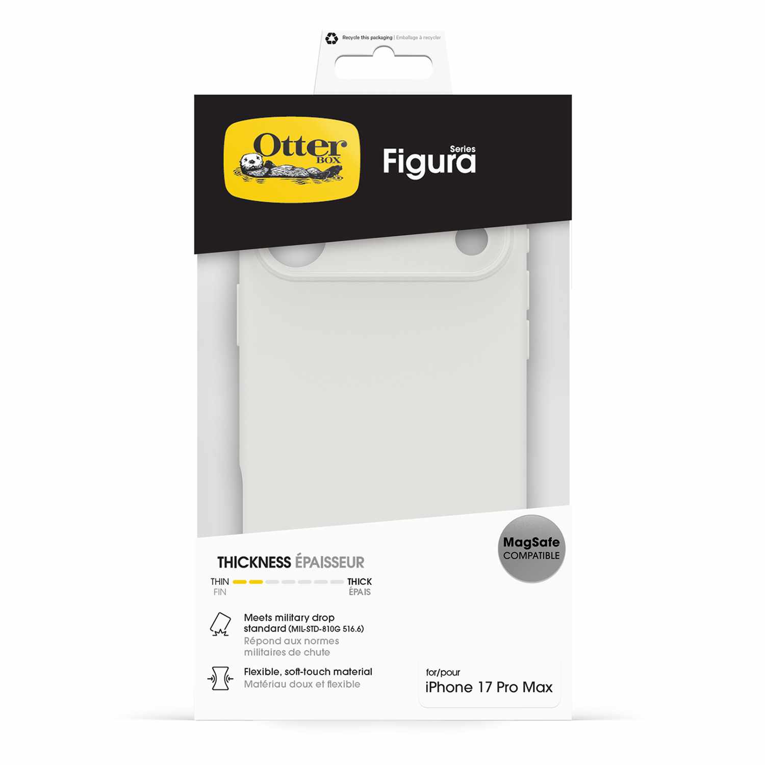 OtterBox Figura Case Crema White for iPhone 17 Pro Max