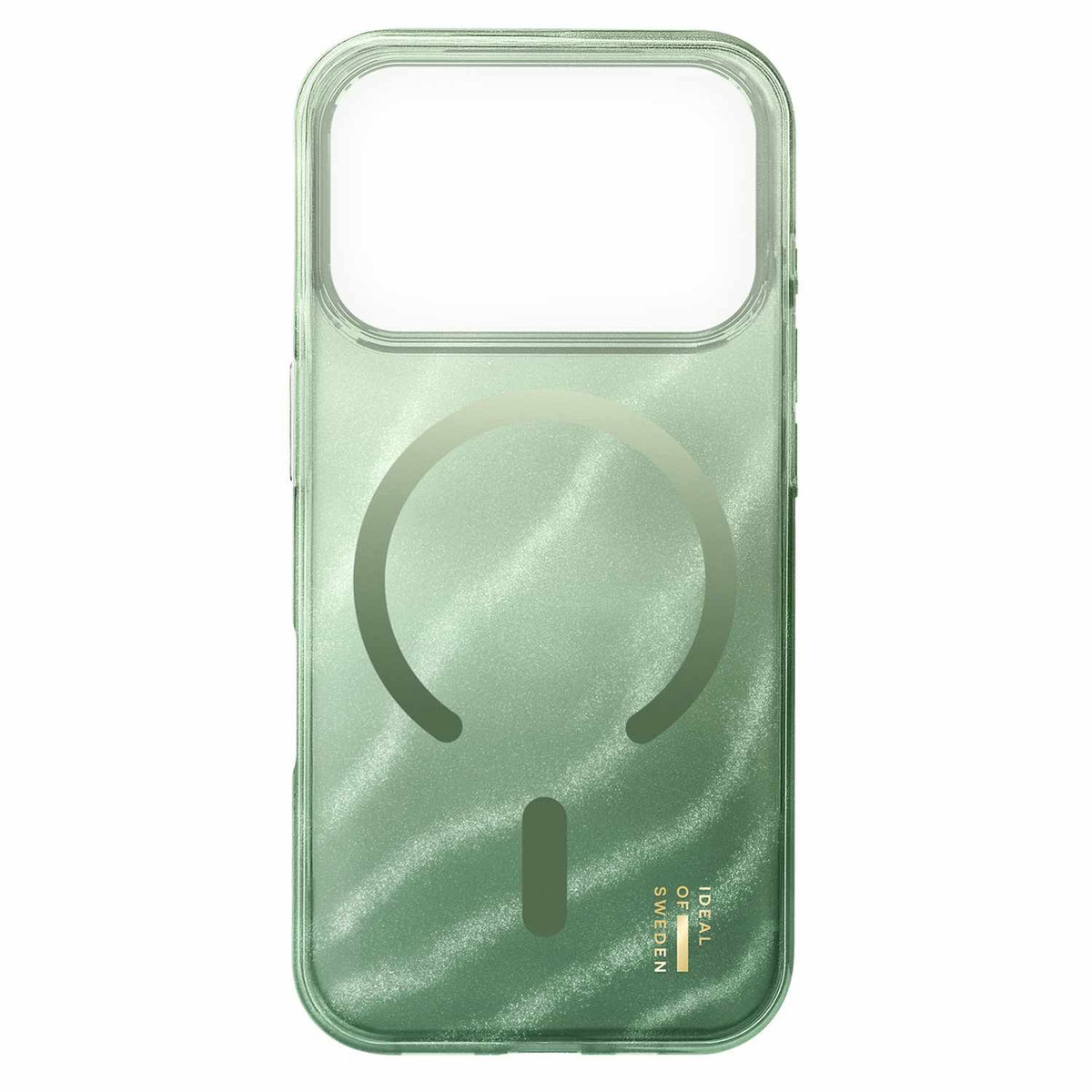 Ideal of Sweden Glitter Glow MagSafe Case Sage Green for iPhone 17 Pro