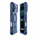 ITSKINS Hybrid_R Vapor MagSafe Case Navy Blue for iPhone 17 Pro