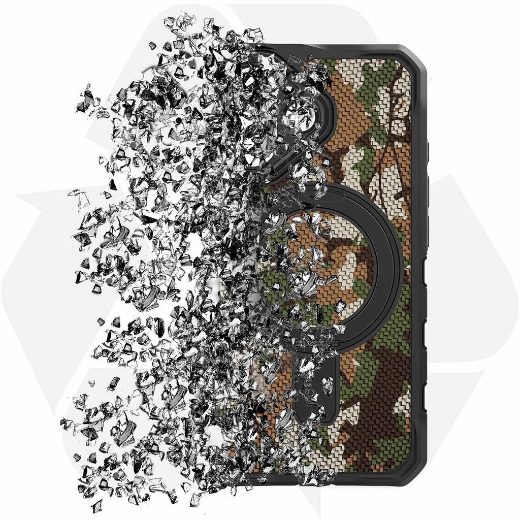 ITSKINS Supreme_R Stand Nylon MagSafe Case Camouflage Green for iPhone 17