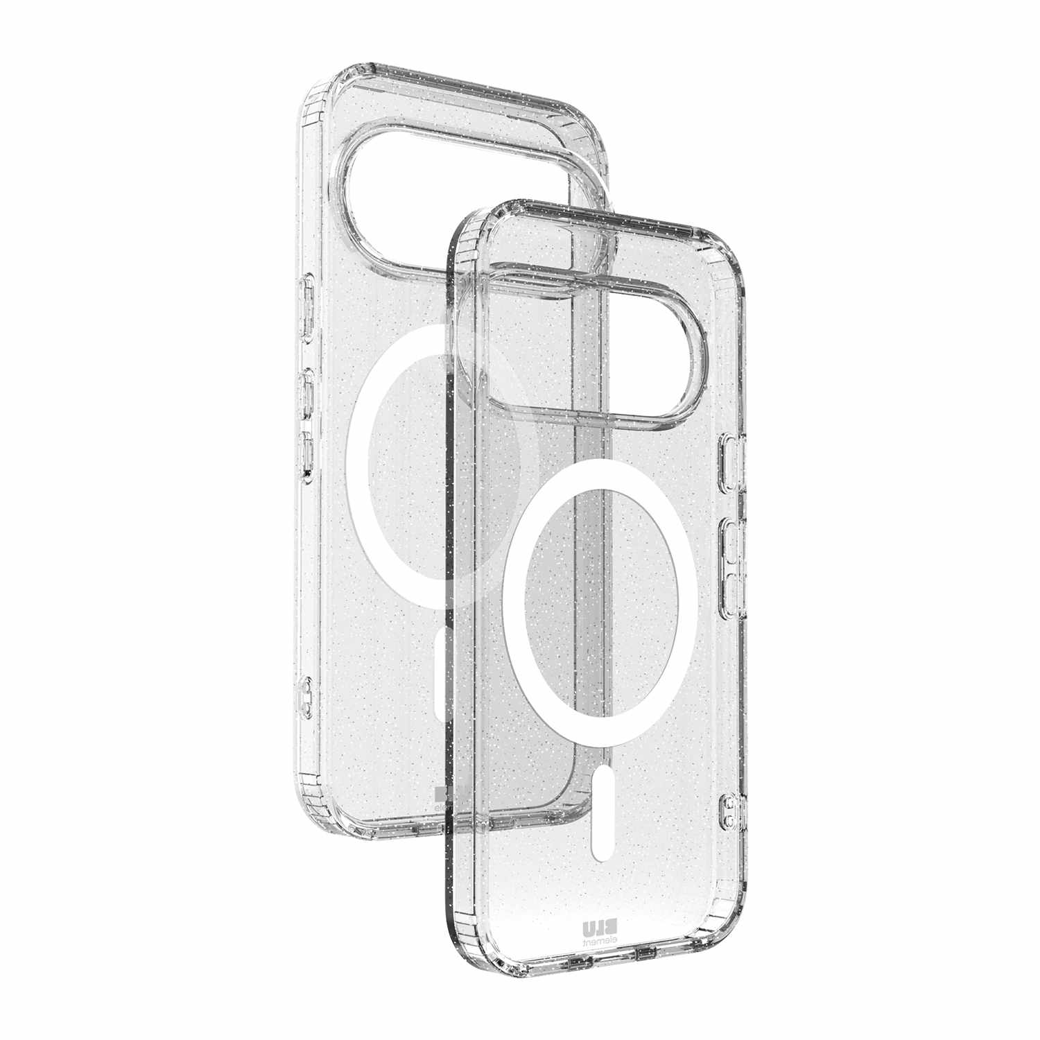 Blu Element Dropzone Rugged Glitter Case w/Magnets Clear for Google Pixel 11