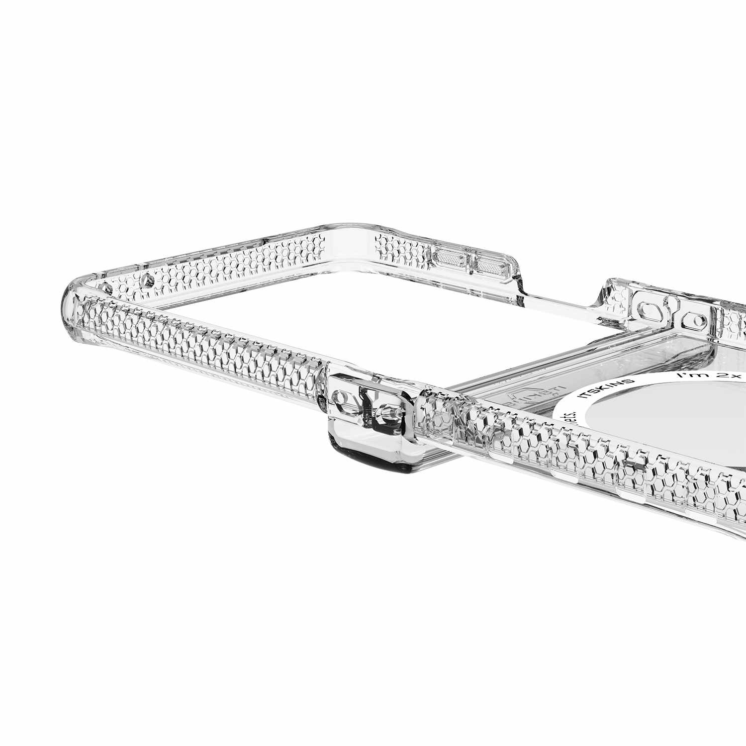 ITSKINS Hybrid_R Hinge Clear w/Magnets Case for Samsung Galaxy Z Flip8