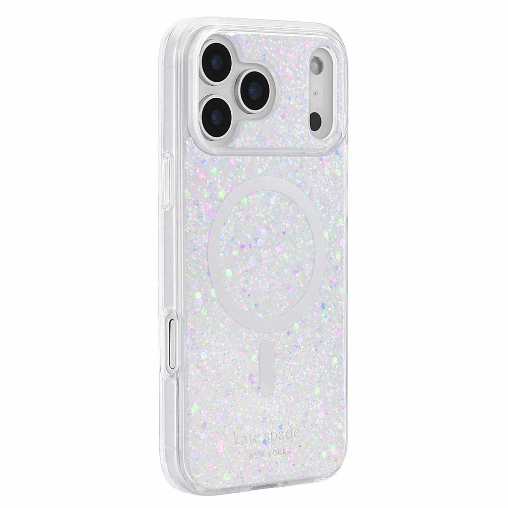 Kate Spade Protective MagSafe Case Chunky Glitter Iridescent for iPhone 18 Pro/17 Pro