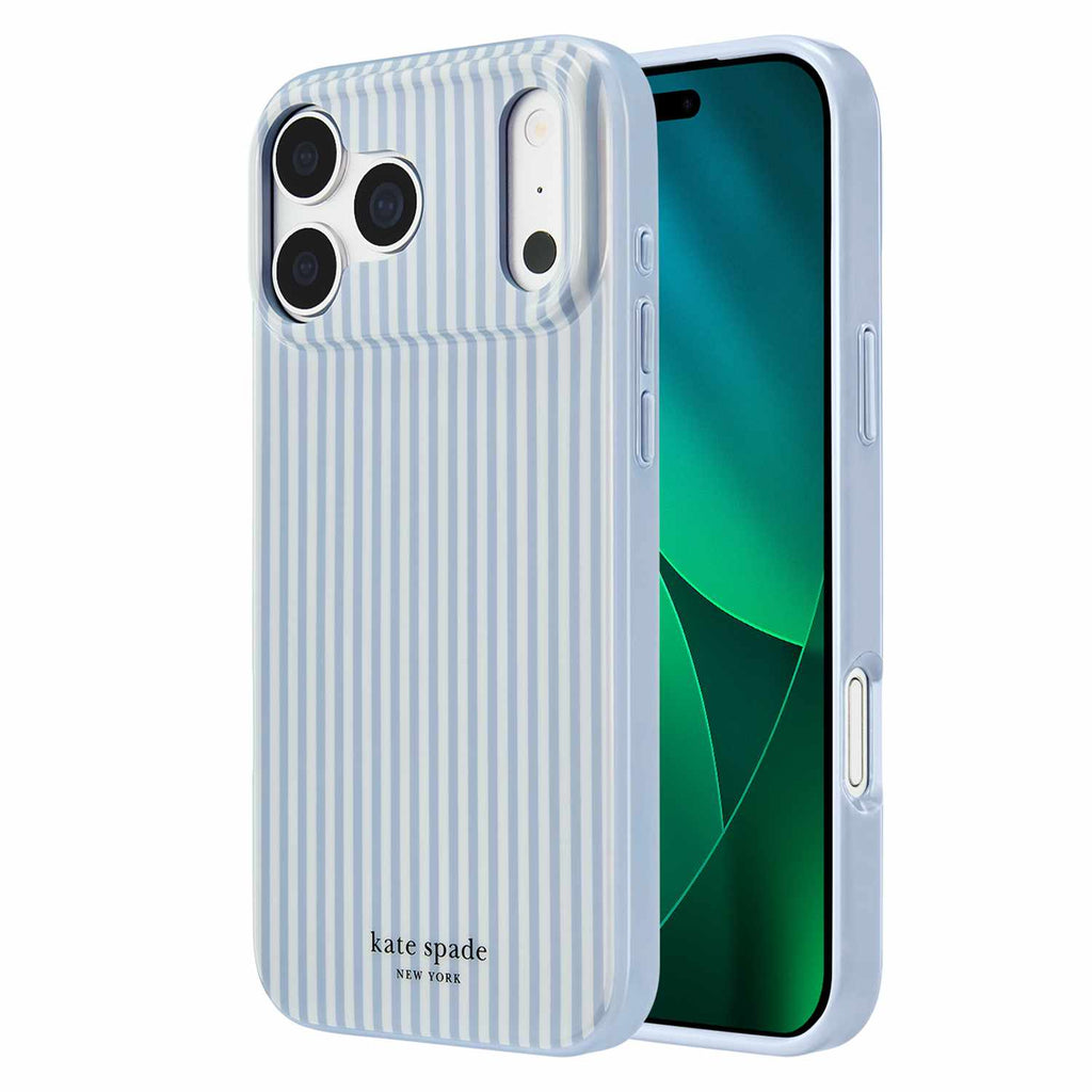 Kate Spade Protective MagSafe Case Stripe Diamond Blue for iPhone 18 Pro/17 Pro