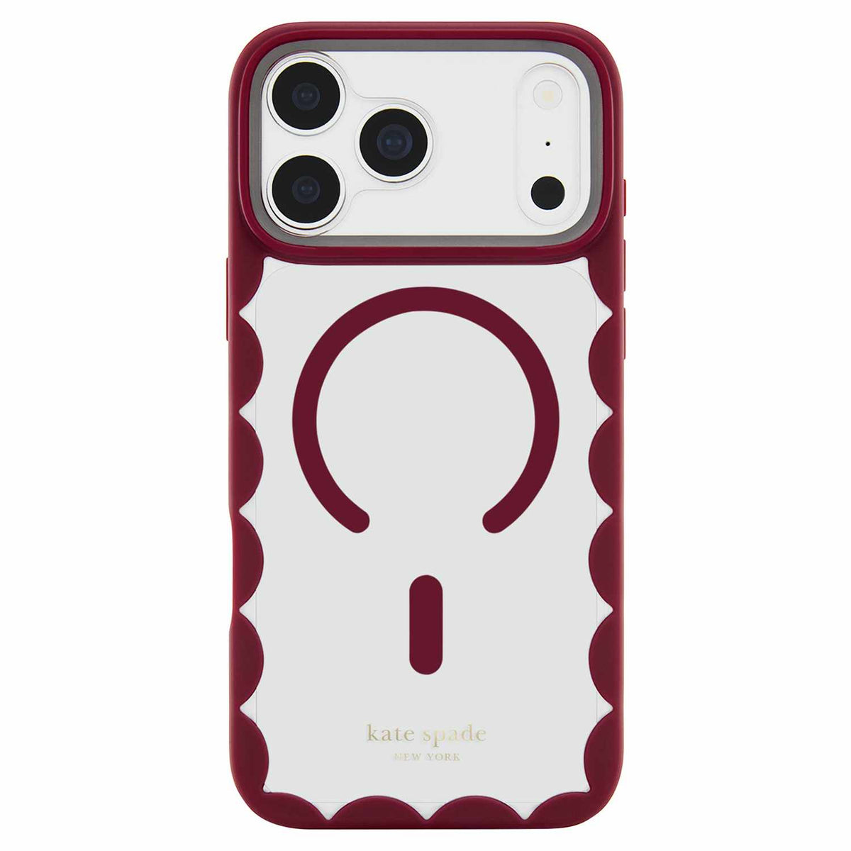 Kate Spade Scallop MagSafe Case Cherry Glaze for iPhone 18 Pro/17 Pro