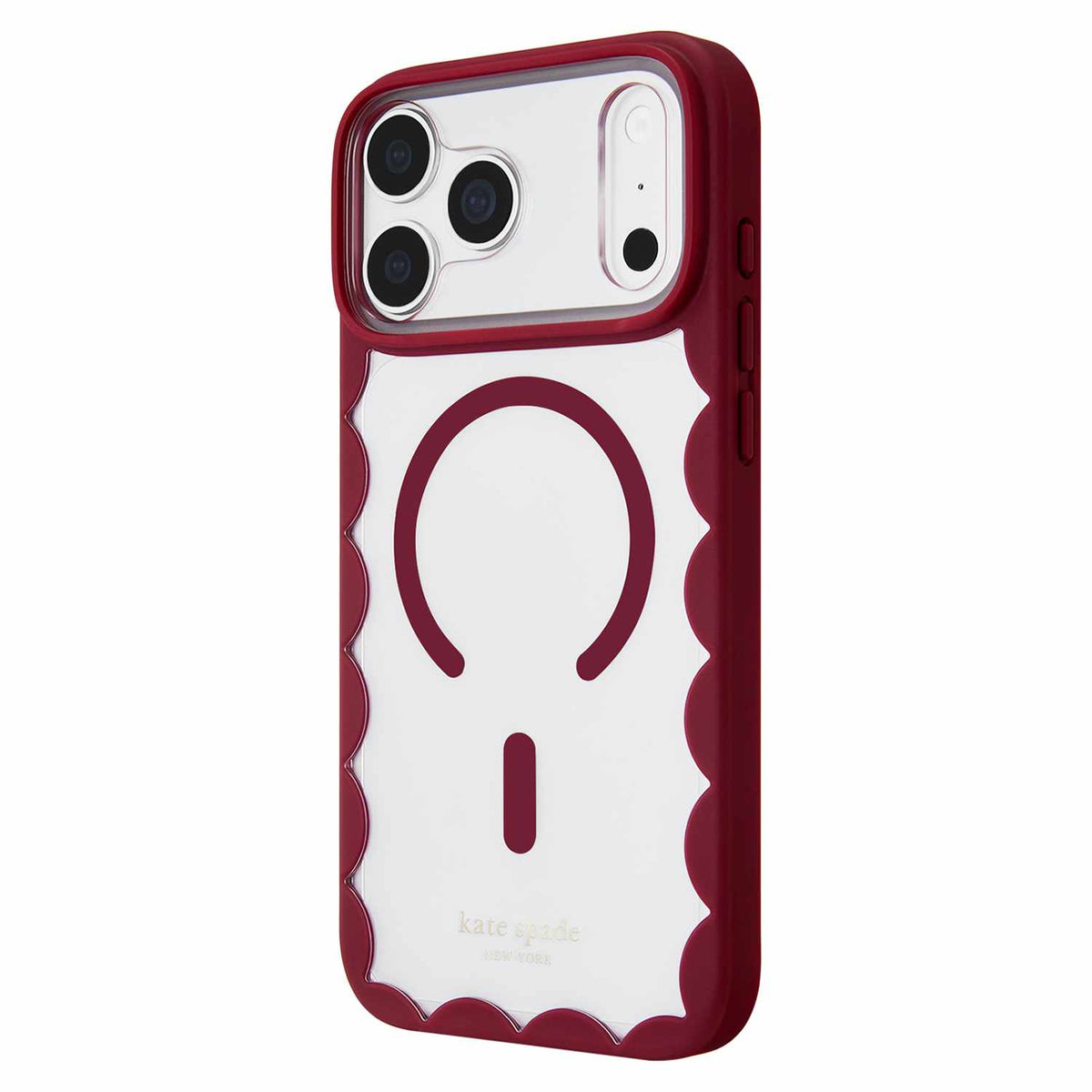 Kate Spade Scallop MagSafe Case Cherry Glaze for iPhone 18 Pro/17 Pro