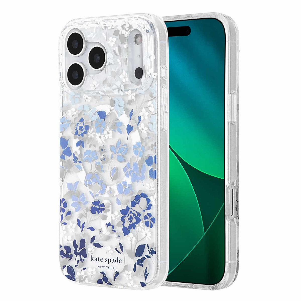 Kate Spade Protective MagSafe Case Flowerbed Blue for iPhone 18 Pro Max/17 Pro Max