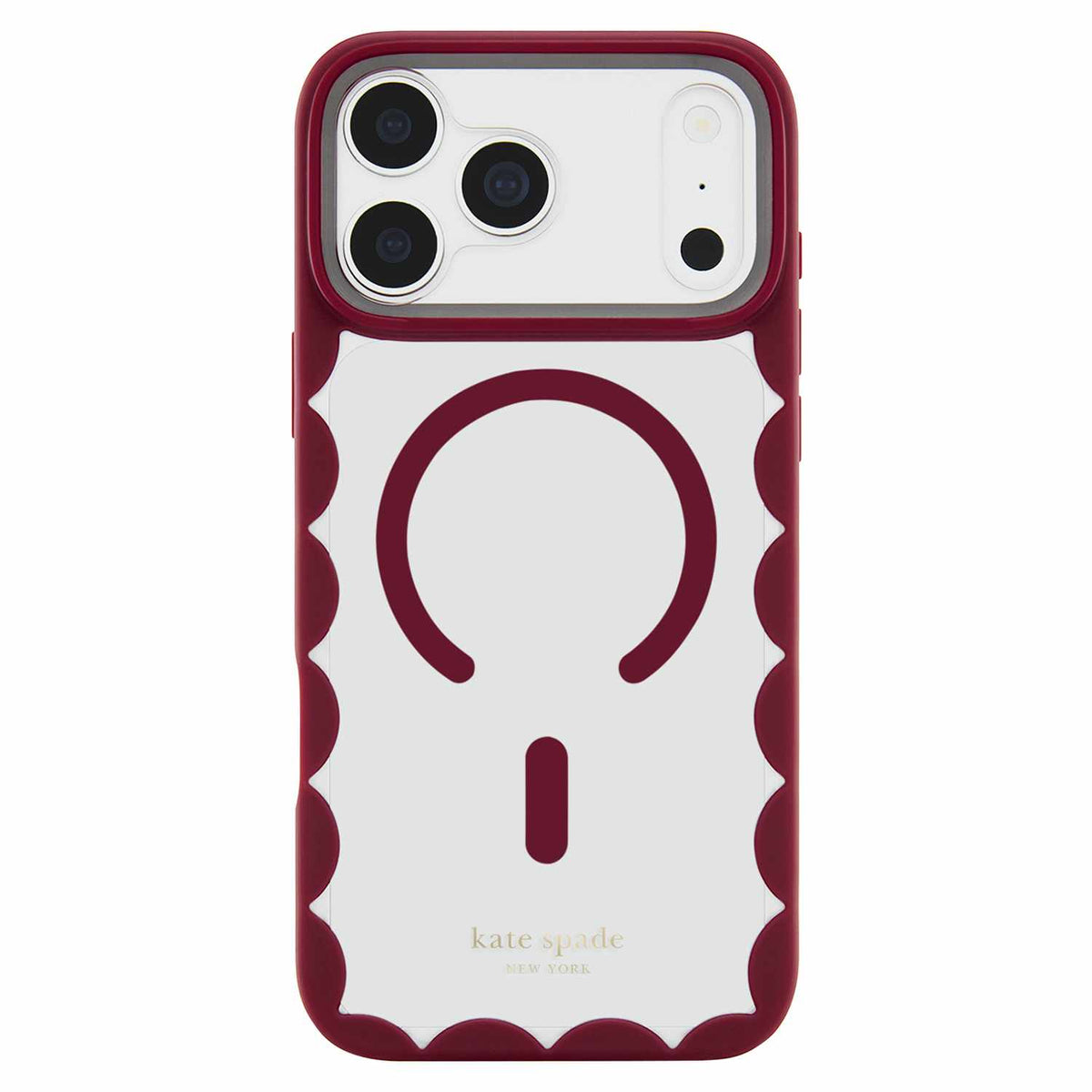 Kate Spade Scallop MagSafe Case Cherry Glaze for iPhone 18 Pro Max/17 Pro Max