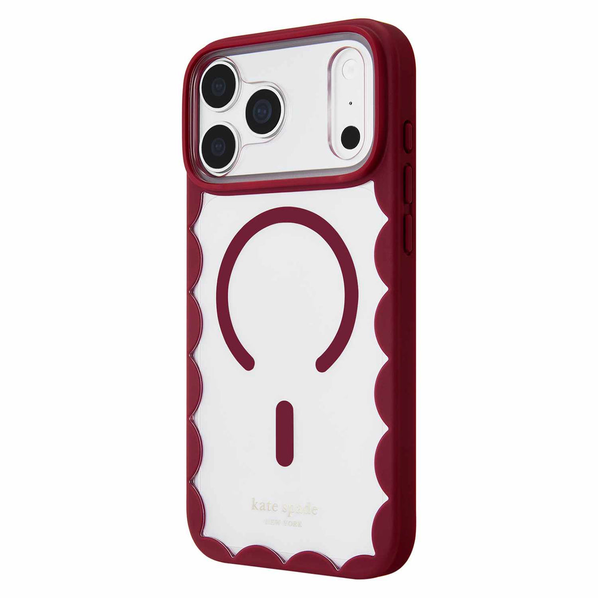 Kate Spade Scallop MagSafe Case Cherry Glaze for iPhone 18 Pro Max/17 Pro Max