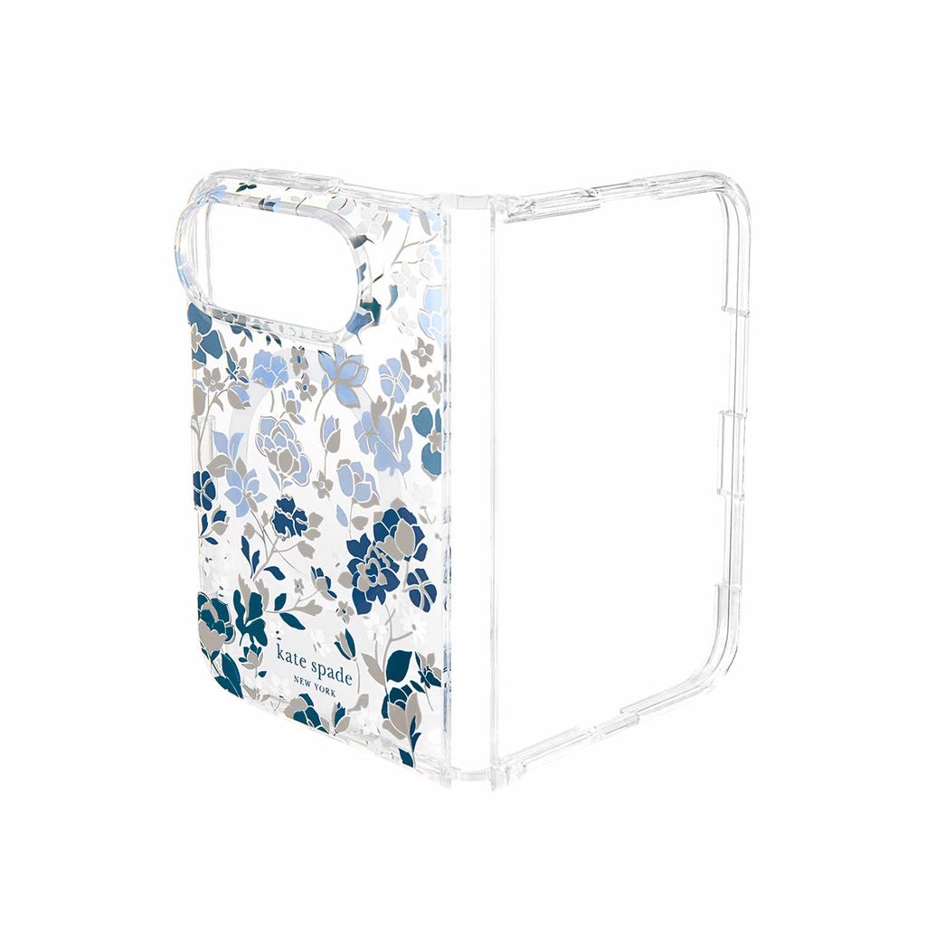 Kate Spade Protective MagSafe Case Flowerbed Blue for iPhone Duo