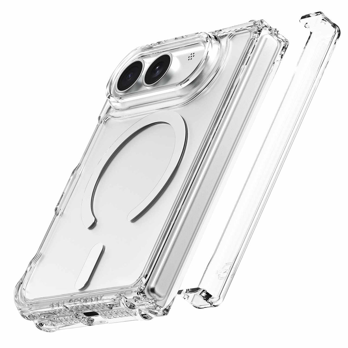ITSKINS Hybrid_R Hinge MagSafe Clear Case for iPhone Duo
