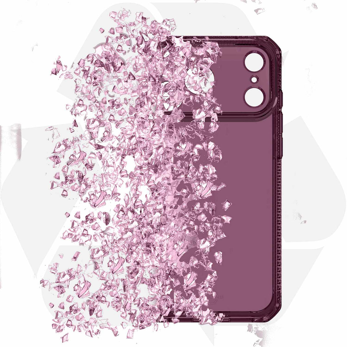 ITSKINS Spectrum_R Clear Case Plum for iPhone 18 Pro/17 Pro