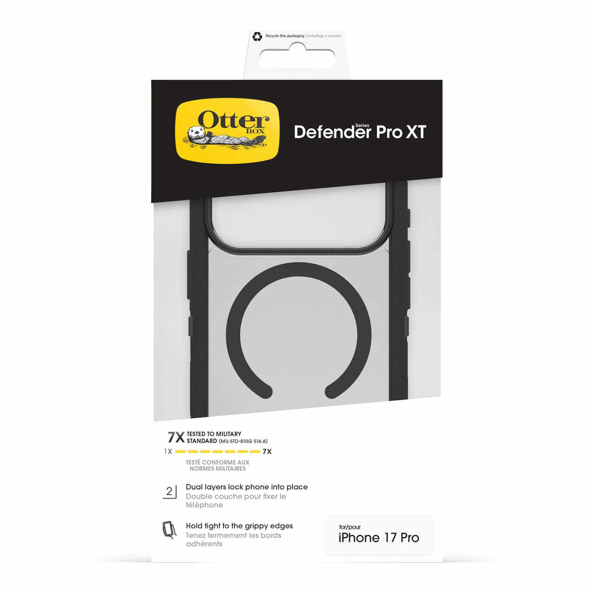 OtterBox Defender Pro XT Clear MagSafe Case Dark Side for iPhone 18 Pro/17 Pro
