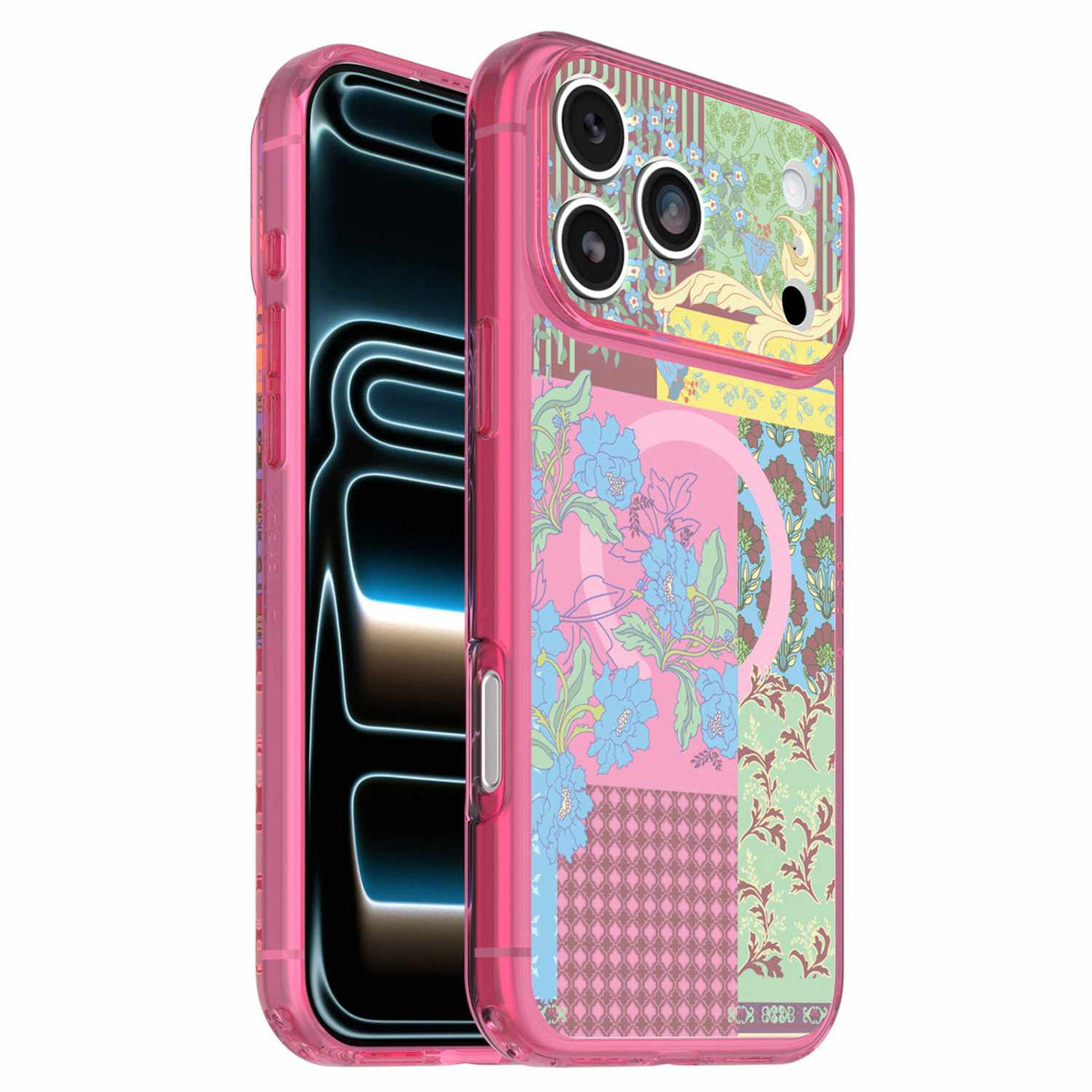 OtterBox Lumen Clear MagSafe Case Patchwork Petals for iPhone 18 Pro Max/17 Pro Max