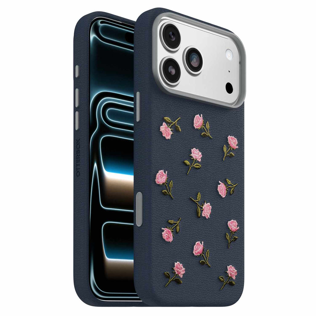 OtterBox Symmetry Cactus Leather Embroidery MagSafe Case Manor Bloom for iPhone 18 Pro Max/17 Pro Max