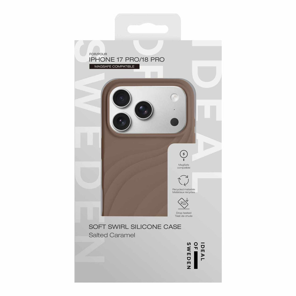 Ideal of Sweden Soft Swirl MagSafe Case Salted Caramel for iPhone 18 Pro/17 Pro