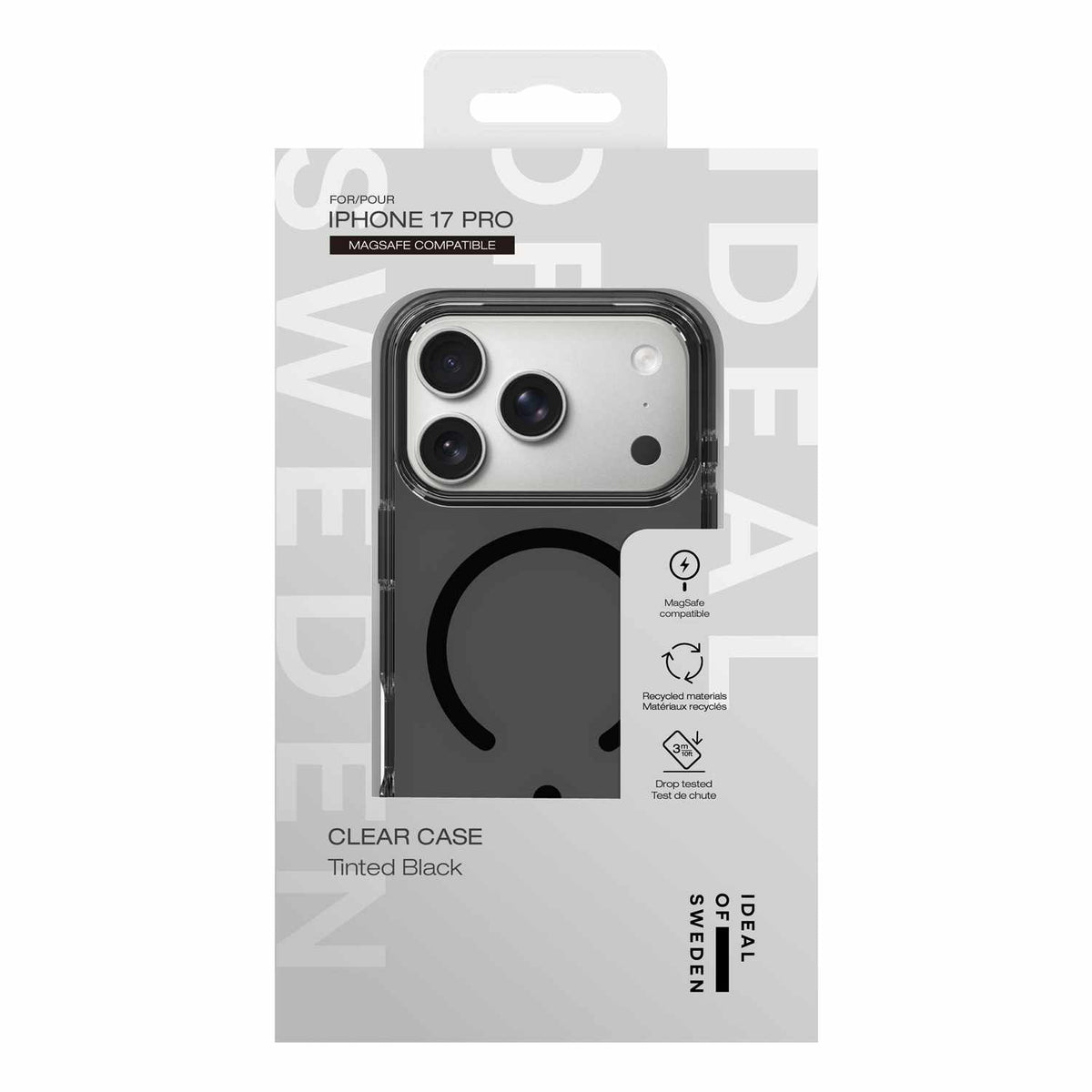 Ideal of Sweden Clear MagSafe Case Tinted Black for iPhone 18 Pro Max/17 Pro Max