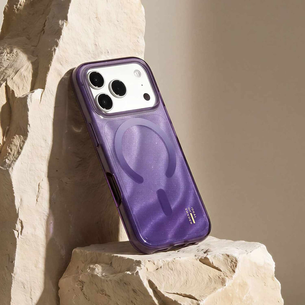 Ideal of Sweden Glitter Glow MagSafe Case Amethyst Mist for iPhone 18 Pro Max/17 Pro Max