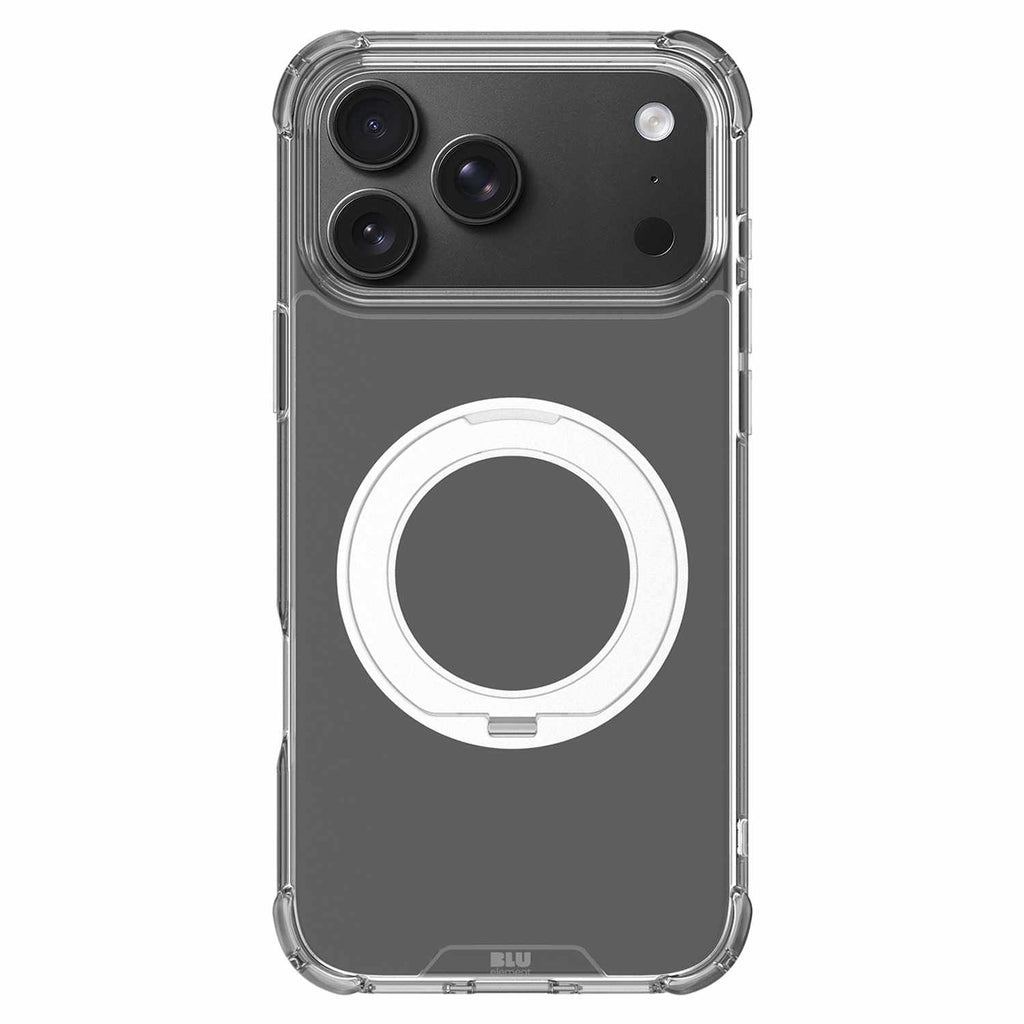 Blu Element DropZone Rugged MagSafe w/360 Degree Rotatable Kickstand Case Clear for iPhone 18 Pro Max/17 Pro Max