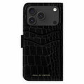 Ideal of Sweden Magnet Wallet MagSafe Case Black Croco for iPhone 18 Pro/17 Pro