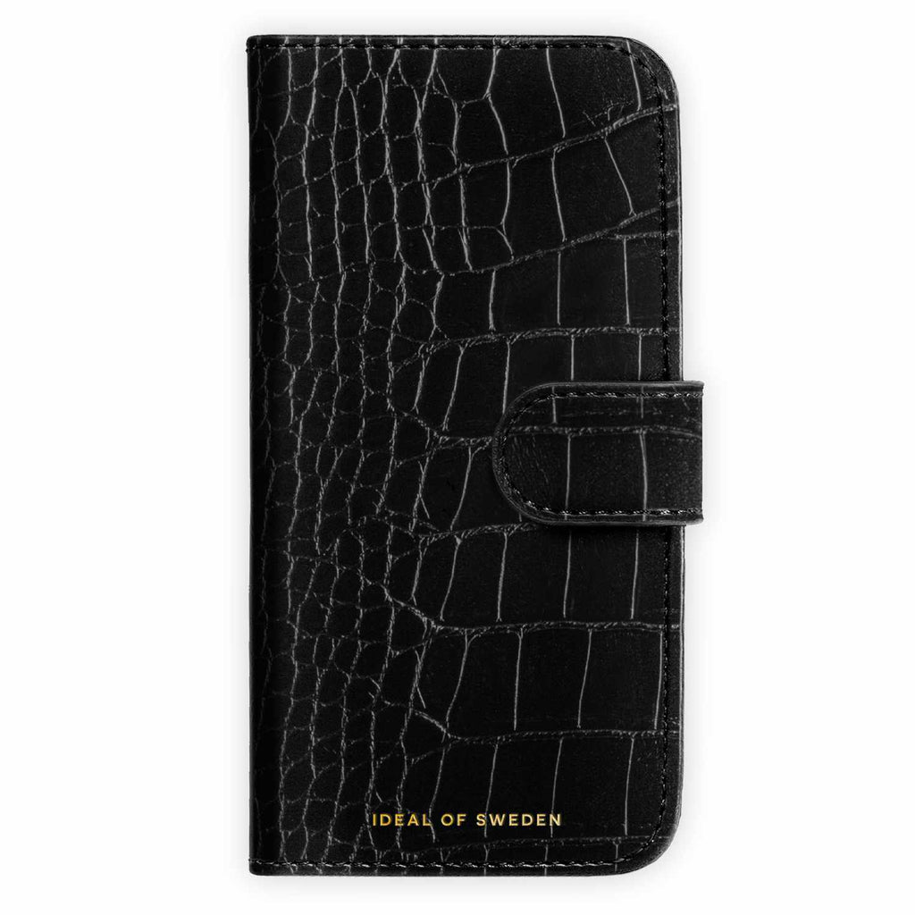 Ideal of Sweden Magnet Wallet MagSafe Case Black Croco for iPhone 18 Pro/17 Pro