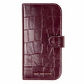Ideal of Sweden Magnet Wallet MagSafe Case Fine Wine Croco for iPhone 18 Pro/17 Pro