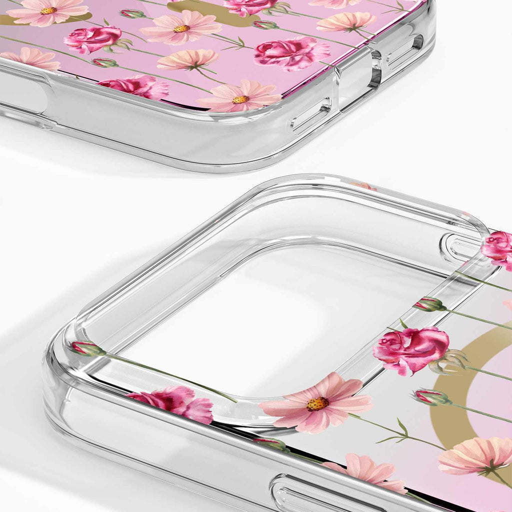 Ideal of Sweden Mirror MagSafe Case Rose Blush Floral for iPhone 18 Pro/17 Pro