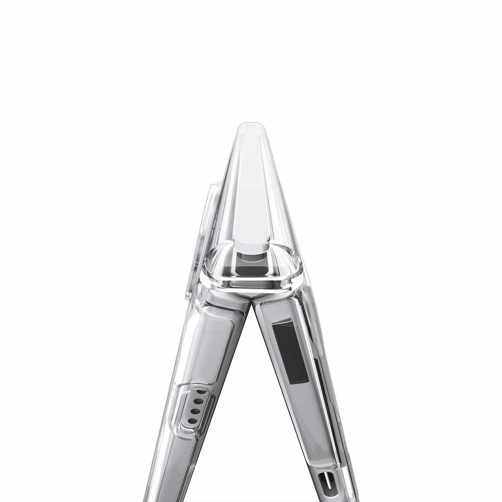 Spigen Crystal Hybrid Pro MagFit Case Clear White for iPhone Duo