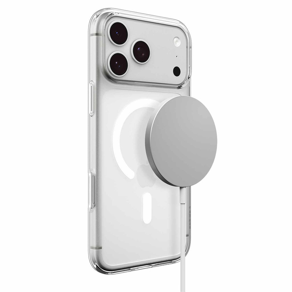 Spigen Crystal Flex MagFit Case Clear White for iPhone 18 Pro/17 Pro