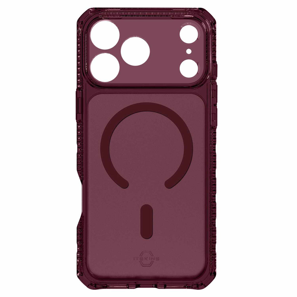 ITSKINS Hybrid_R Vapor MagSafe Case Plum for iPhone 18 Pro/17 Pro