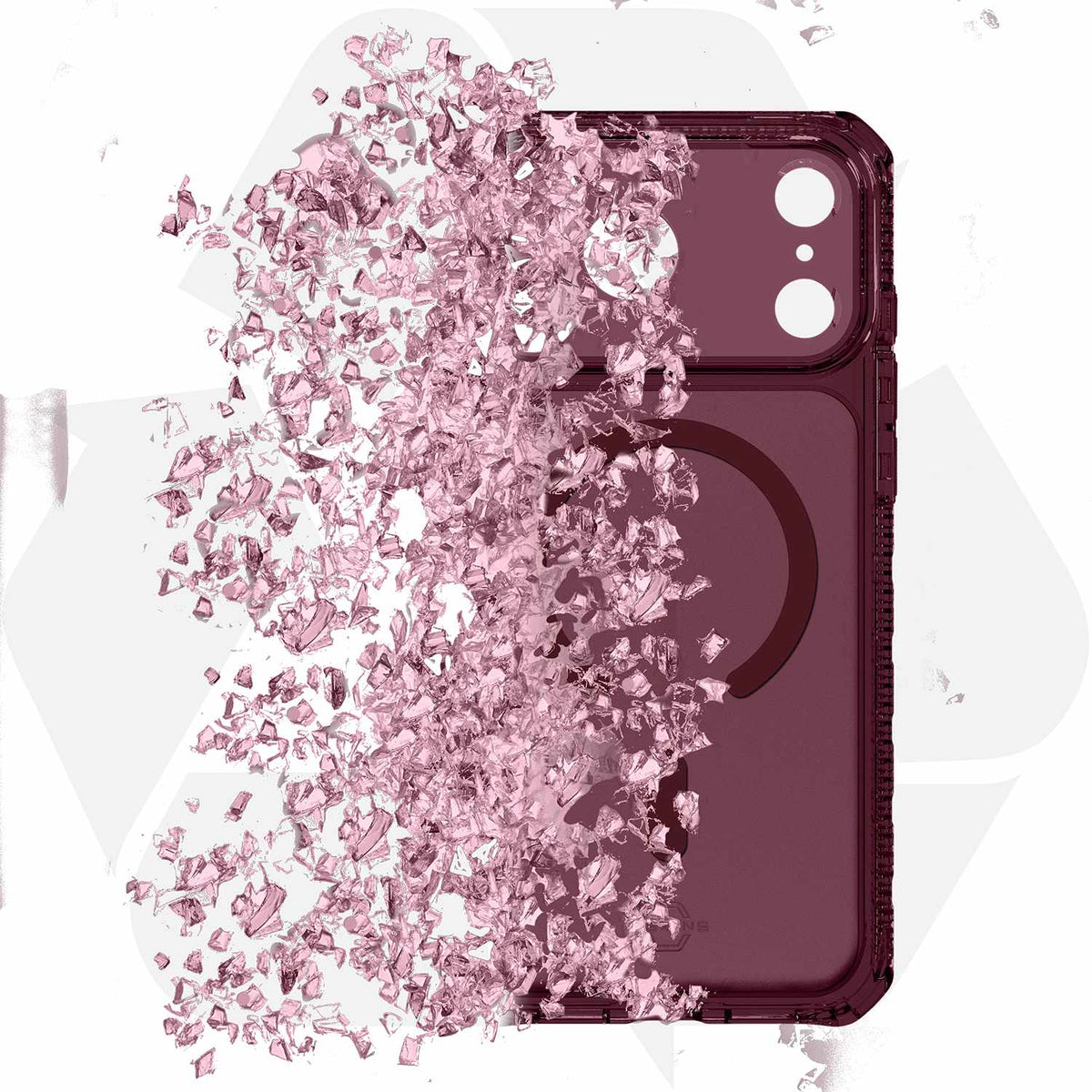ITSKINS Hybrid_R Vapor MagSafe Case Plum for iPhone 18 Pro/17 Pro