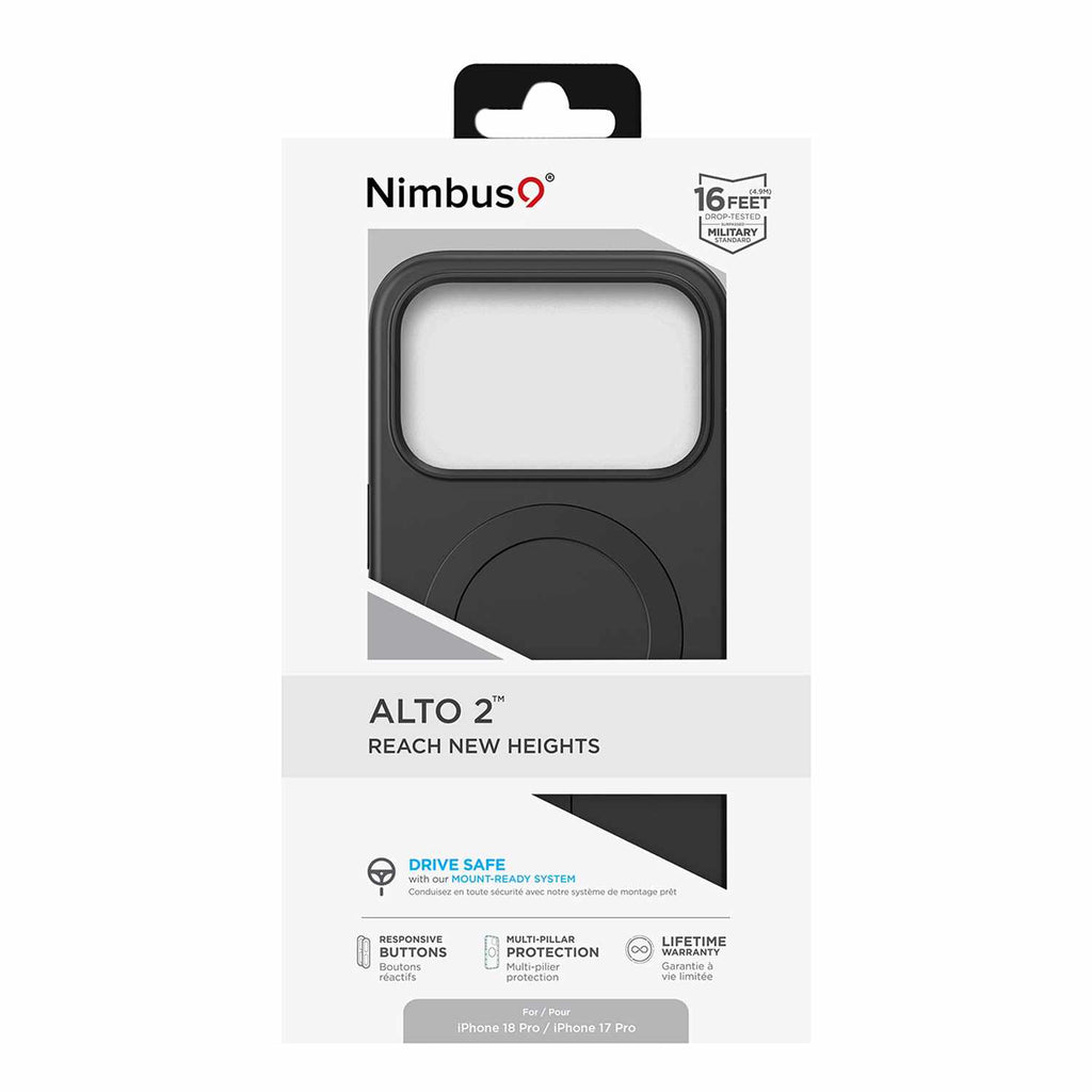 Nimbus9 Alto 2 MagSafe Case Black for iPhone 18 Pro/17 Pro