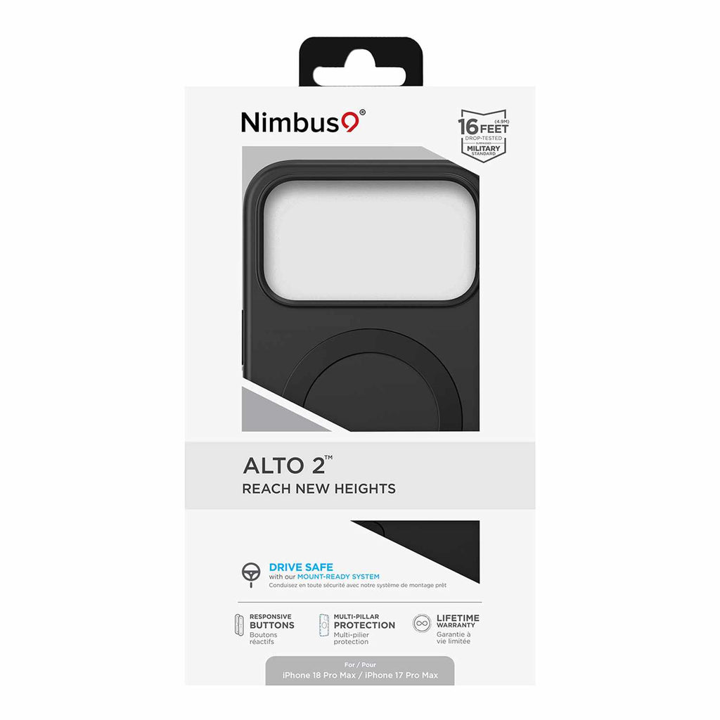 Nimbus9 Alto 2 MagSafe Case Black for iPhone 18 Pro Max/17 Pro Max
