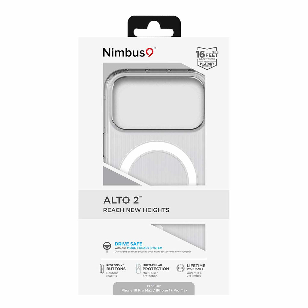 Nimbus9 Alto 2 MagSafe Case Clear for iPhone 18 Pro Max/17 Pro Max