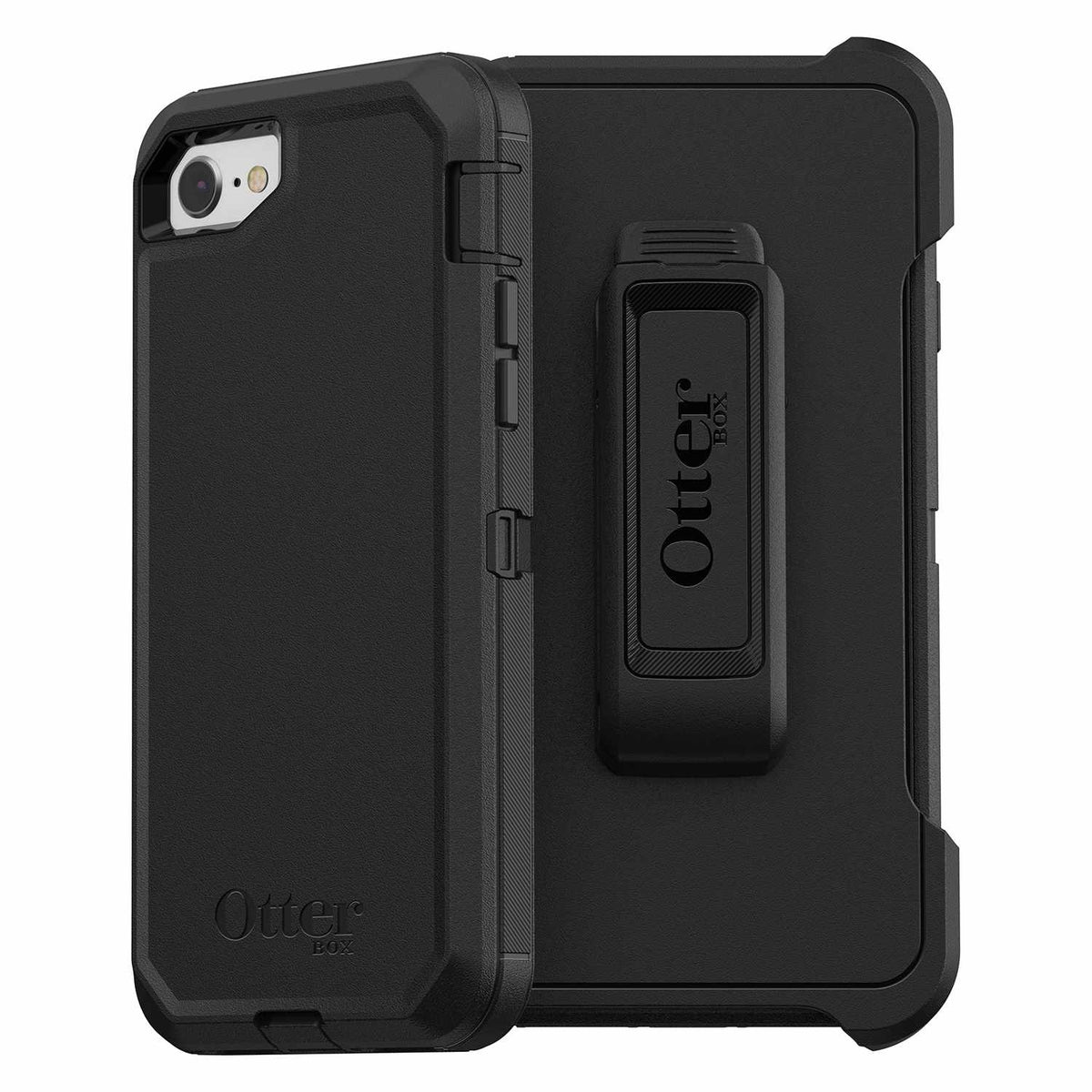 OtterBox Defender Case with Holster Black for iPhone SE/8/7 in Bulk Packaging