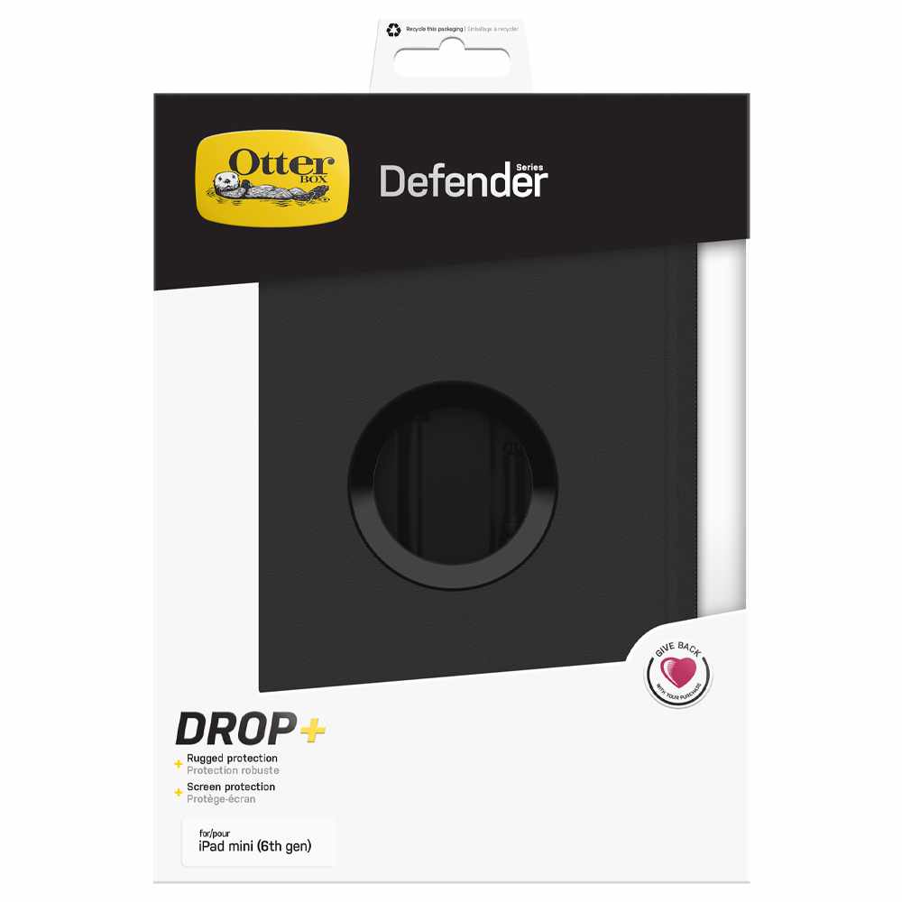 OtterBox Defender Protective Case Black for iPad Mini 7/iPad Mini 6