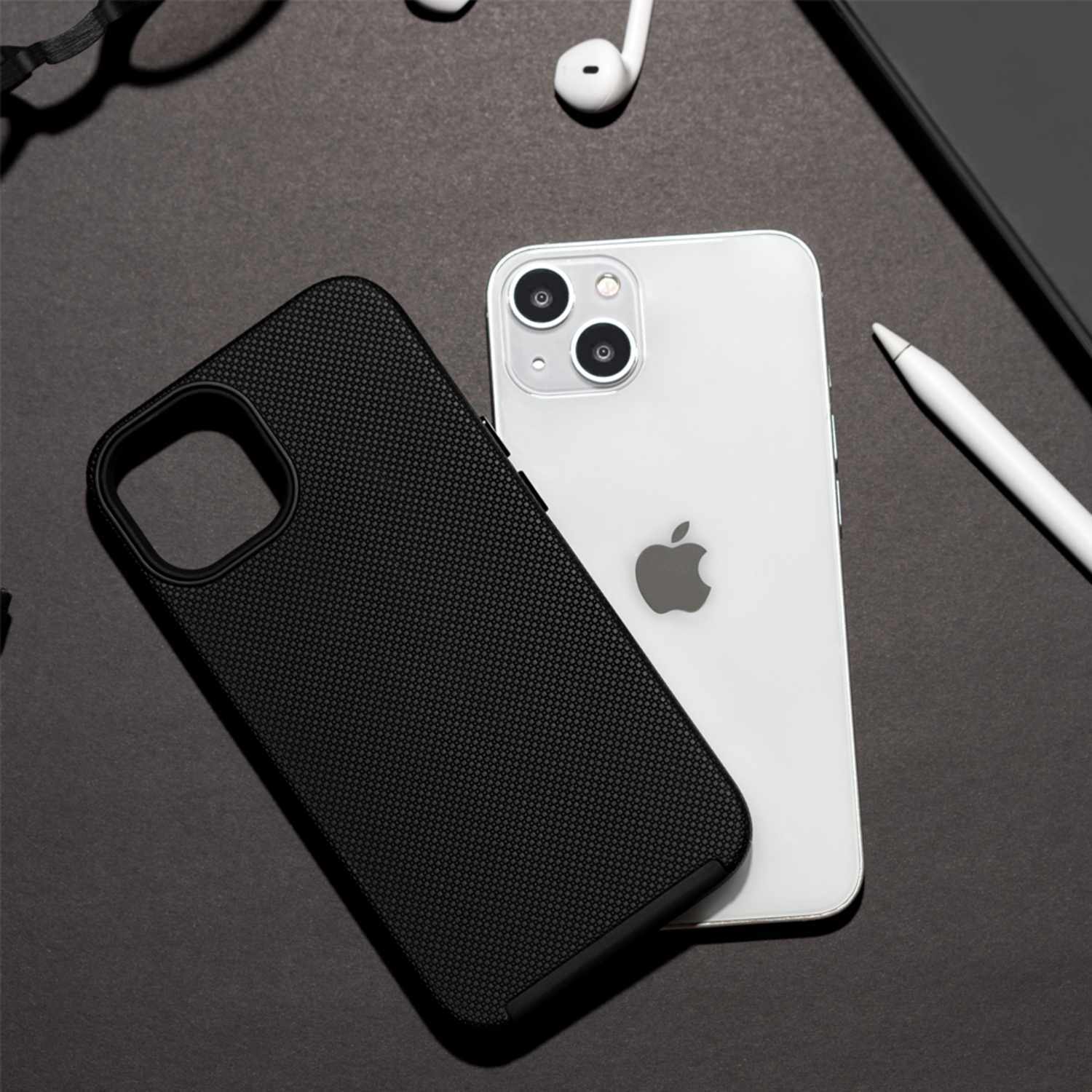 BEA2XWMSIP15 Armour Rugged MagSafe Case iPhone 16e/15/14/13 Black