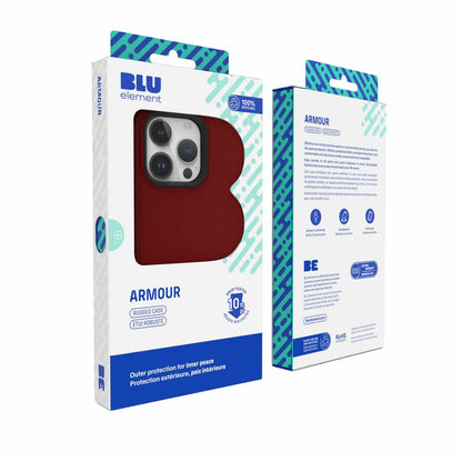 Blu Element Armour Rugged Case Red iPhone 15 Pro Max - GekkoTech