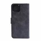 Blu Element Vegan Leather Folio Wallet Case Black for iPhone 16e/15/14/13
