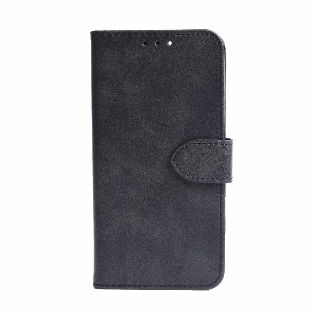 Blu Element Vegan Leather Folio Wallet Case Black for iPhone 16e/15/14/13