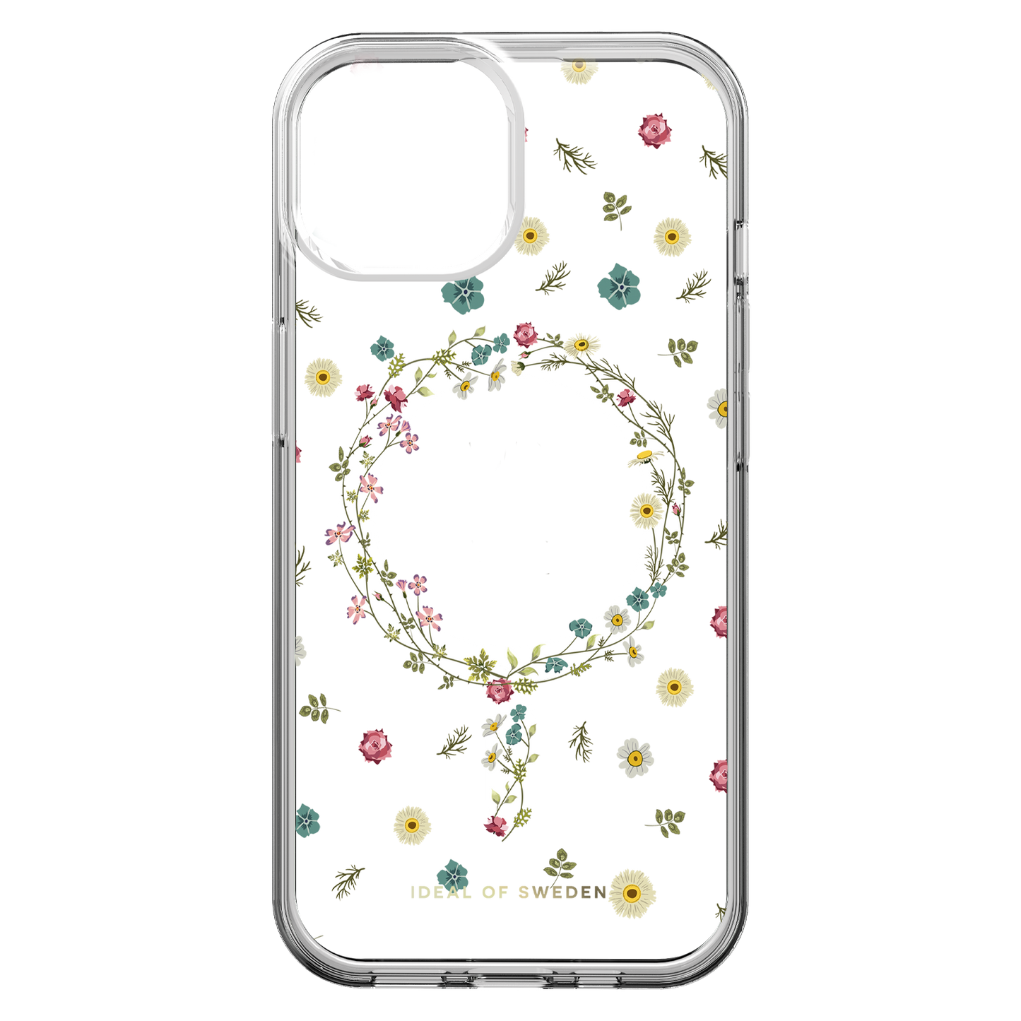 IDCLCMSI2361507 Clear MagSafe Mid Case iPhone 16e/15/14/13 Petite Floral