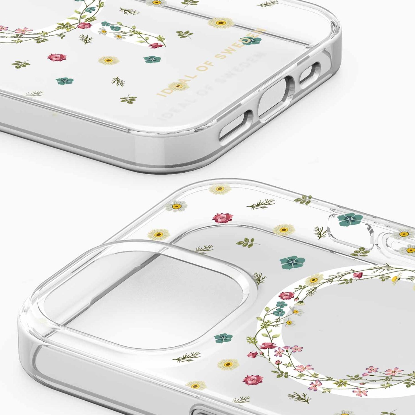 IDCLCMSI2361507 Clear MagSafe Mid Case iPhone 16e/15/14/13 Petite Floral