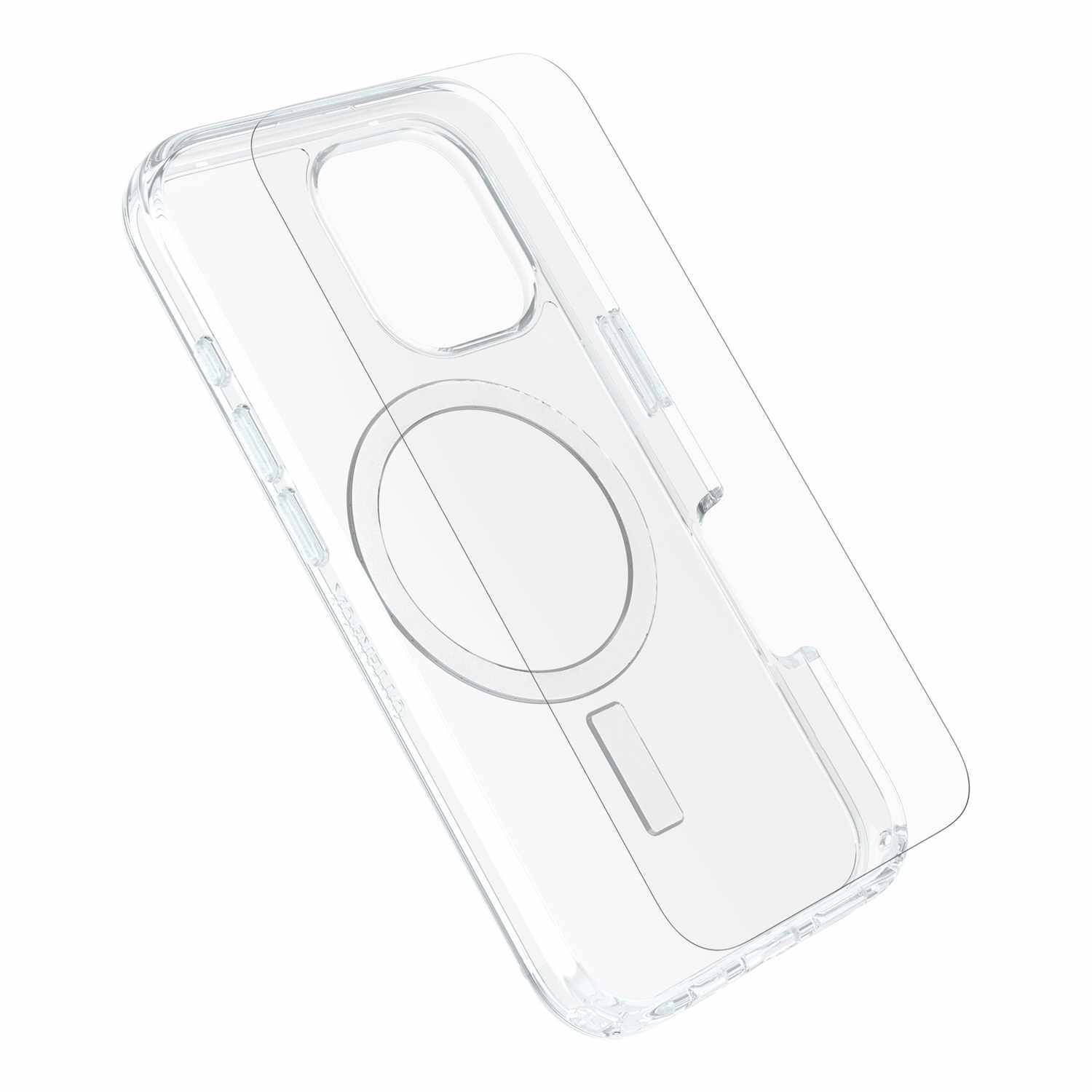 OtterBox Protection+Power Kit (Symmetry Clear MagSafe w/Glass + Wall Charger 30W White) for iPhone 16