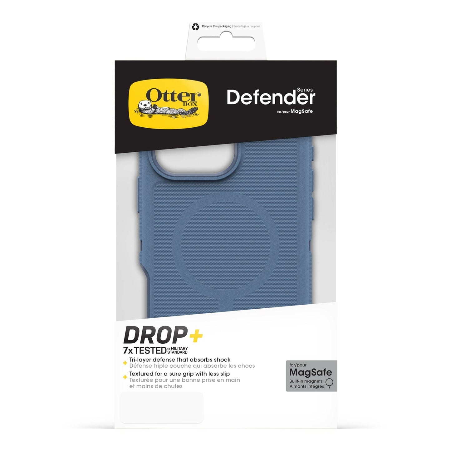 7796032 Defender Pro MagSafe Case iPhone 16 Pro Max Baby Blue Jeans