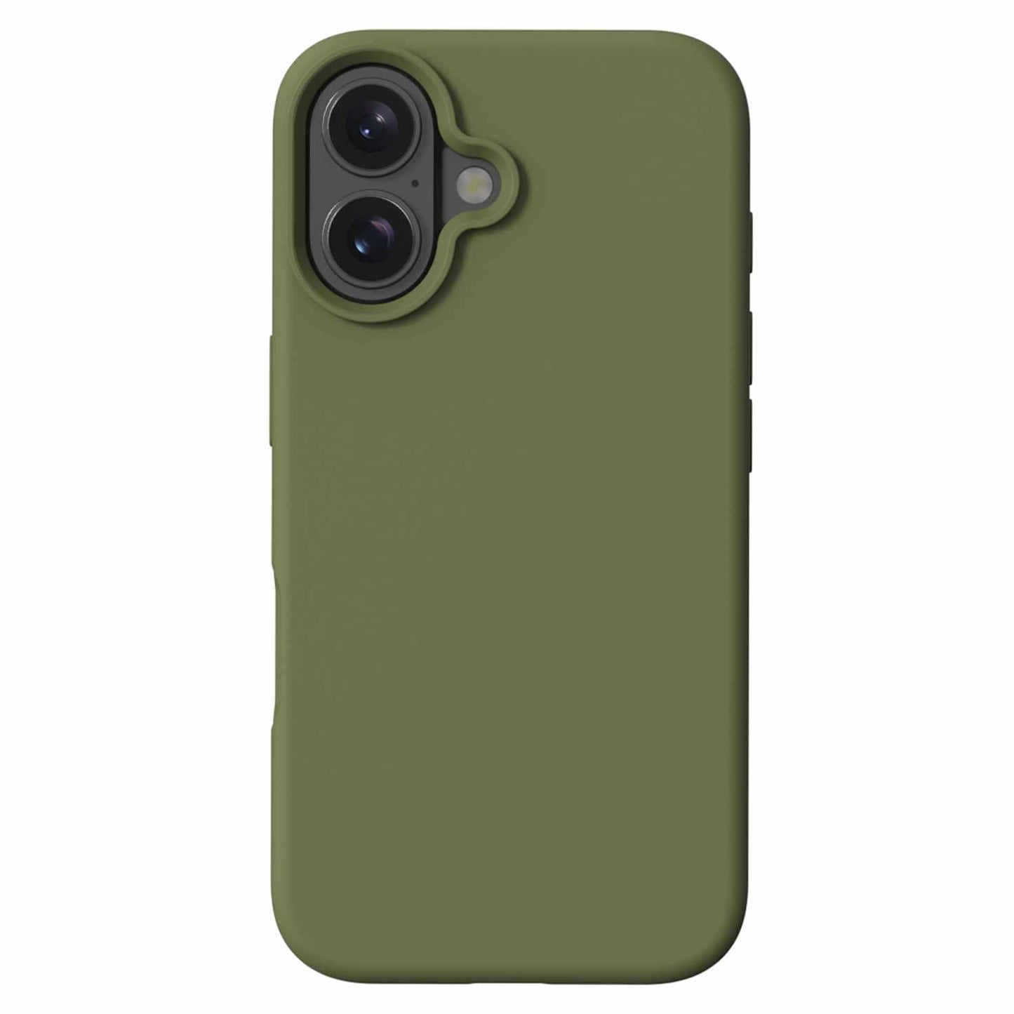 BESPIP161O2 Silicone MagSafe Case iPhone 16 Plus Olive