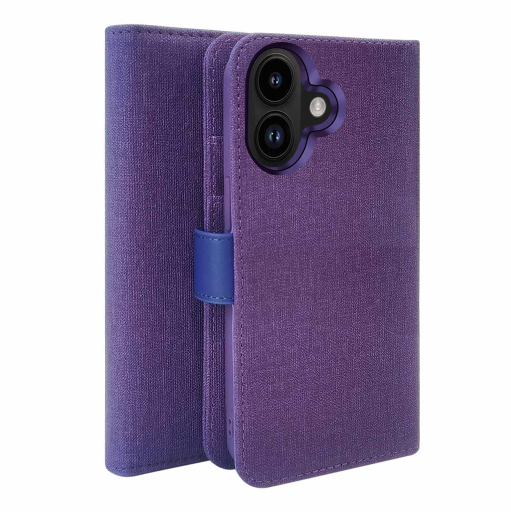 Blu Element Folio 2-in-1 Case Deep Purple for iPhone 16