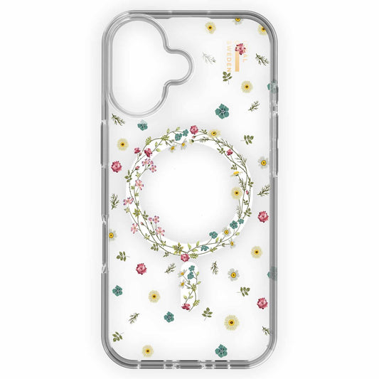 IDCLCMSI2461507 Clear Mid MagSafe Case iPhone 16 Petite Floral