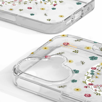 IDCLCMSI2461507 Clear Mid MagSafe Case iPhone 16 Petite Floral