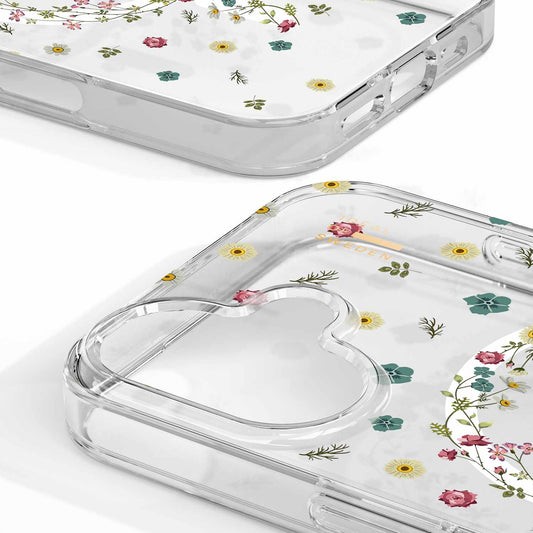 IDCLCMSI2461507 Clear Mid MagSafe Case iPhone 16 Petite Floral
