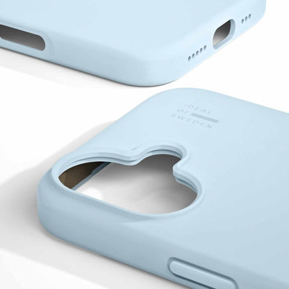 IDSICMSI2461501 Silicone Case MagSafe iPhone 16 Light Blue